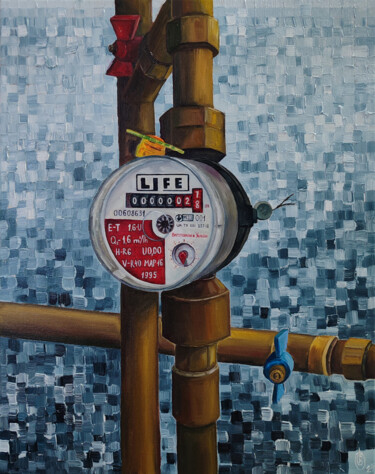 "The flow of life" başlıklı Tablo Oksana Sklym tarafından, Orijinal sanat, Petrol Ahşap Sedye çerçevesi üzerine monte edilmiş