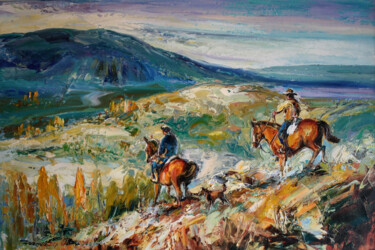 Pintura intitulada "Patagonia" por Oksana Soroka, Obras de arte originais, Óleo
