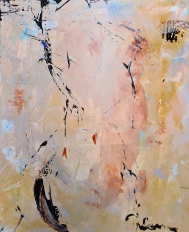 Картина под названием "Breeze" - Oksana Veber, Подлинное произведение искусства, Акрил Установлен на Деревянная рама для нос…