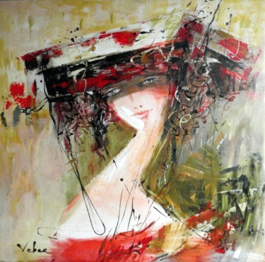 Peinture intitulée "Portrait, 70-70 cm,…" par Oksana Veber, Œuvre d'art originale, Huile