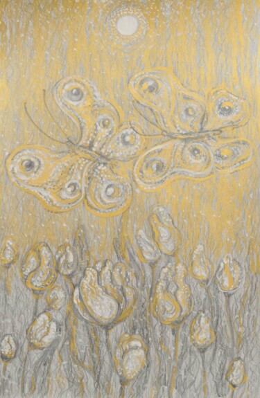 Rysunek zatytułowany „"Бабочки"” autorstwa Оксана Верстюк, Oryginalna praca, Ołówek