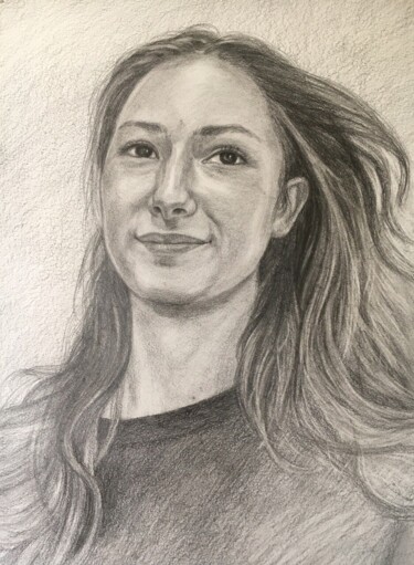 Dibujo titulada "Portrait d'une jeun…" por Oksana Verstiuk, Obra de arte original, Lápiz