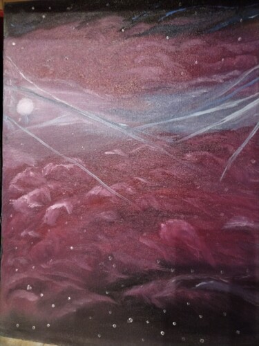 Картина под названием "Вселенная" - Ольга Черникина (Чон), Подлинное произведение искусства, Масло