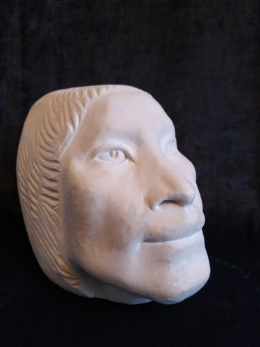 Skulptur mit dem Titel "ancient queen" von Olga Puzanova, Original-Kunstwerk, Keramik