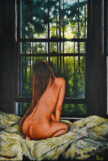 Pintura titulada "Morning dreams" por Oleg Baulin, Obra de arte original, Oleo