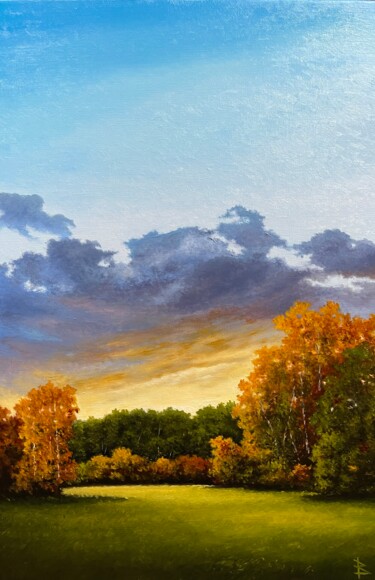 Painting titled "Morning light" by Oleg Baulin, Original Artwork, Oil
