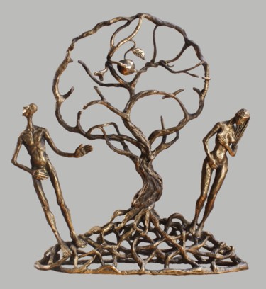Rzeźba zatytułowany „ADAM AND EVE” autorstwa Oleg Kalashnik, Oryginalna praca, Brąz