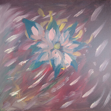 Painting titled "wind flower" by Oleg Kool, Original Artwork, Acrylic