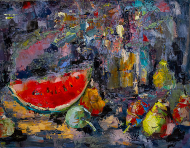 Pintura titulada "Summer mood. Floral…" por Oleg Sharapanovsky, Obra de arte original, Oleo Montado en Bastidor de camilla d…