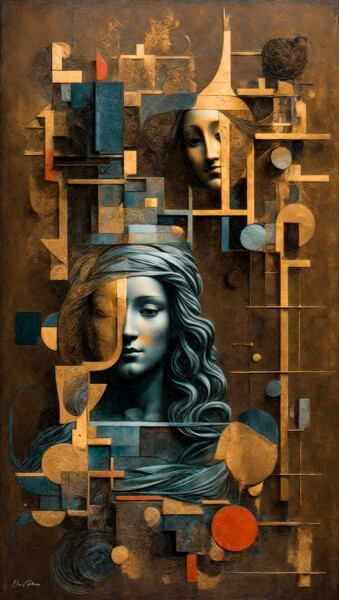 Arte digitale intitolato "Zeitlosen Verwebung…" da Oleg Viktorovic Pitkovskiy, Opera d'arte originale, Pittura digitale