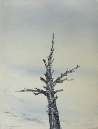 Pittura intitolato "Dried tree. Сухое д…" da Oleg Popov I, Opera d'arte originale, Olio