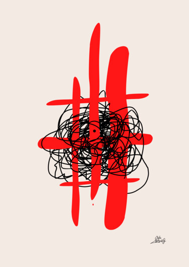 Grafika cyfrowa / sztuka generowana cyfrowo zatytułowany „Krapka (End)” autorstwa Oleh Zeitung, Oryginalna praca, Malarstwo…