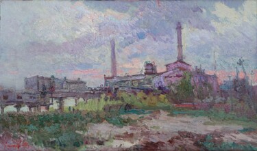 "Evening" başlıklı Tablo Oleksandr Khrapachov tarafından, Orijinal sanat, Petrol