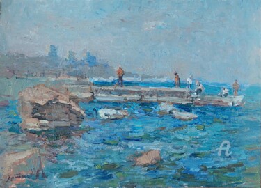 Pintura intitulada "ODESSA._" por Oleksandr Khrapachov, Obras de arte originais, Óleo