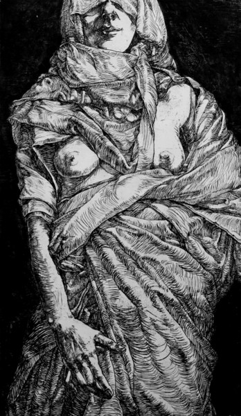 Obrazy i ryciny zatytułowany „Virginity” autorstwa Oleksandra Voronina, Oryginalna praca, Akwaforta