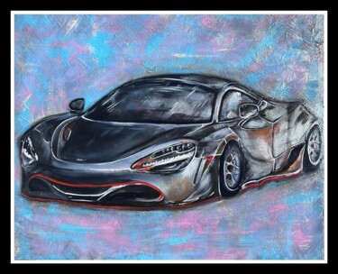 Painting titled "McLaren" by Olena Bunina (Helena Bunina), Original Artwork, Acrylic