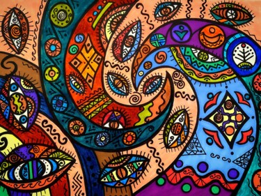 Painting titled "Second date" by Olena Kovalenko, Original Artwork, Marker