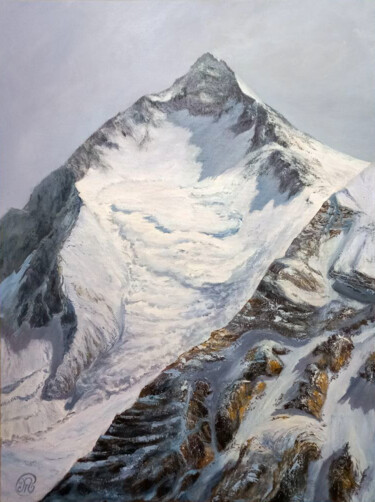 Peinture intitulée "Вершины гор" par Olesia Ternovaia, Œuvre d'art originale, Acrylique