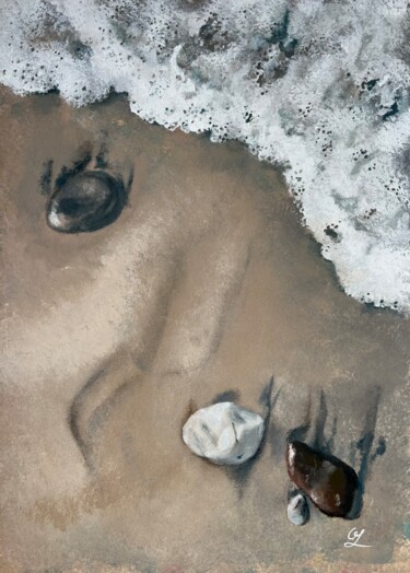 Painting titled "Whispers of the Sho…" by Olesya Izmaylova, Original Artwork, Acrylic