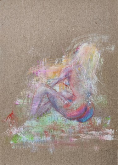 Картина под названием "Brigitte" - Olesya Nikolaeva, Подлинное произведение искусства, Темпера
