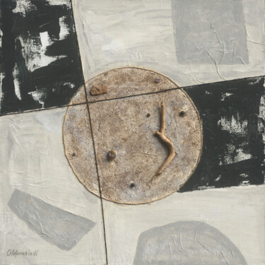Malerei mit dem Titel "Mandala of early fo…" von Olga Afanasiadi, Original-Kunstwerk, Acryl Auf Keilrahmen aus Holz montiert