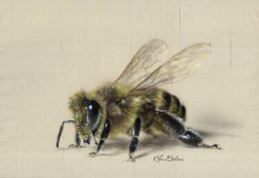 Malerei mit dem Titel "Busy Bee" von Olga Belova, Original-Kunstwerk, Acryl