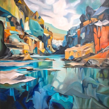 제목이 ""Valley""인 미술작품 Olga Bogoyavlenskaya (Melamorisa)로, 원작, 기름