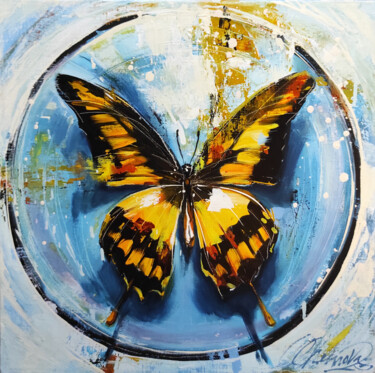 "Butterfly" başlıklı Tablo Olga Chernova tarafından, Orijinal sanat, Petrol Ahşap Sedye çerçevesi üzerine monte edilmiş