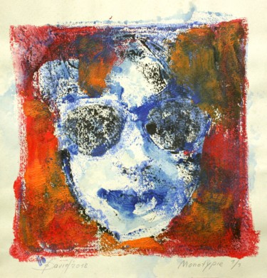 Отпечатки и Гравюры под названием "Monotype 912 - face…" - Olga David, Подлинное произведение искусства, Монотип