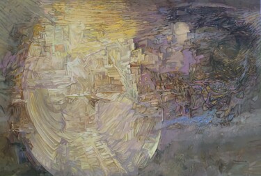Peinture intitulée "Утро и Ночь" par Olga Didyk (Mykyta), Œuvre d'art originale, Huile