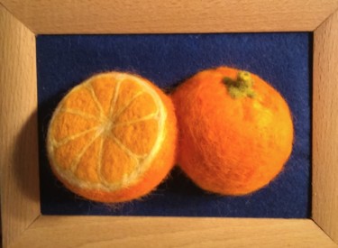 Sculpture titled "mandarins" by Oj, Original Artwork, Thread