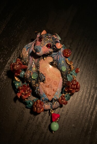 Design titled "bat brooch" by Olga Kras, Original Artwork, Polymer clay