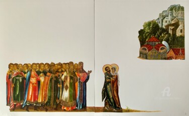 Pittura intitolato "illustration for th…" da Olga Liutova-Amplatz, Opera d'arte originale, Collages