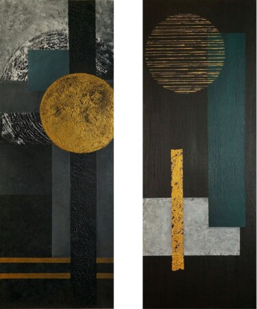 Malerei mit dem Titel "Black abstraction.…" von Olga Pavlova, Original-Kunstwerk, Acryl