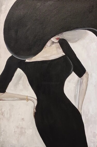 "Lady. Oil artwork o…" başlıklı Tablo Olga Ponomarenko tarafından, Orijinal sanat, Petrol Ahşap Sedye çerçevesi üzerine mont…