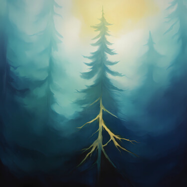 Digital Arts titled "Fog" by Olga Poruchikova, Original Artwork, AI generated image