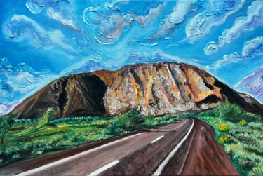 Painting titled "Sacred Uluru" by Olga Serebryanskaya, Original Artwork, Acrylic