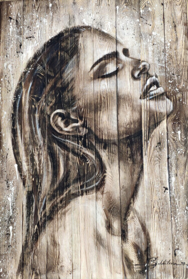 绘画 标题为“Joy” 由Olga Soldatova, 原创艺术品, 丙烯 安装在木板上