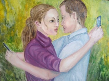 Malerei mit dem Titel "Любовь" von Olga Stepanenko, Original-Kunstwerk, Öl
