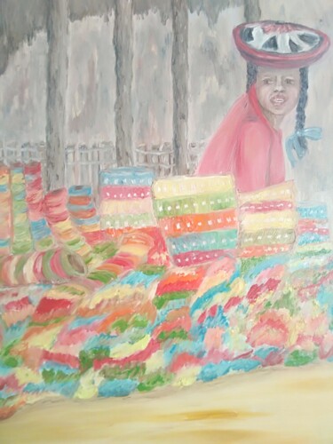 Картина под названием "Перу" - Ольга Степаненко, Подлинное произведение искусства, Масло