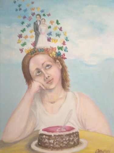 Pintura titulada "Девушка" por Olga Stepanenko, Obra de arte original, Oleo