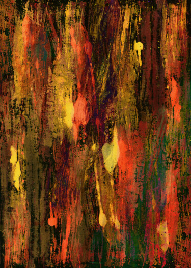 Malerei mit dem Titel "Autumn colors" von Olga Strogonova, Original-Kunstwerk, Acryl
