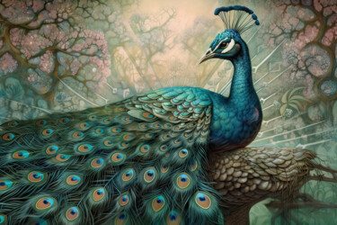 「“Sacred Animals” co…」というタイトルのデジタルアーツ Olga Sukhikh (Lolly Shine)によって, オリジナルのアートワーク, デジタルプリント