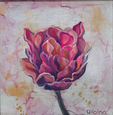 Pintura titulada "The Tulip" por Olga Volna, Obra de arte original, Oleo