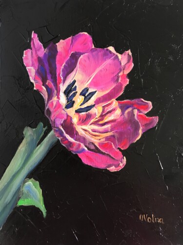 "Lilac Tulip" başlıklı Tablo Olga Volna tarafından, Orijinal sanat, Petrol