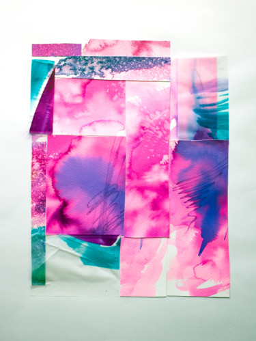拼贴 标题为“Rose mix” 由Olga Dospekhova, 原创艺术品, 拼贴
