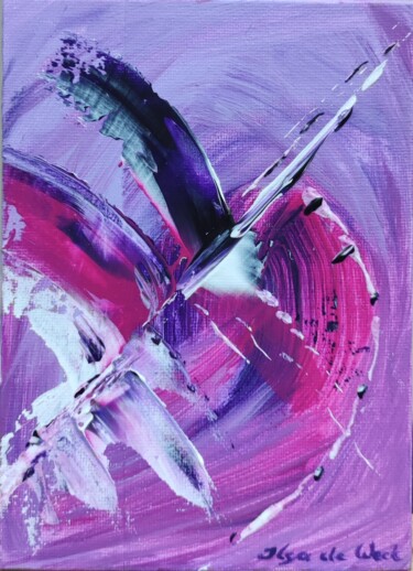 Painting titled ""Flying in very Per…" by Olga De Weck, Original Artwork, Acrylic