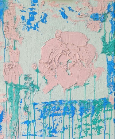 Peinture intitulée "Pink Abstract Paint…" par Olga De Weck, Œuvre d'art originale, Acrylique