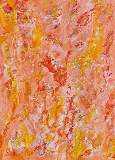 "Abstract Orange Pai…" başlıklı Tablo Olga De Weck tarafından, Orijinal sanat, Akrilik