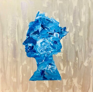 Картина под названием "Queen Elizabeth II…" - Olga Koval, Подлинное произведение искусства, Акрил Установлен на Деревянная р…